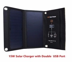 Солнечное зарядное устройство 15 Вт / SLS 15W 5V / туристическое раскладное Солнечное зарядное устройство 15 Вт / SLS 15W 5V / туристическое раскладное