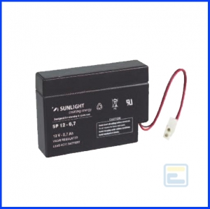 Аккумулятор 12В 0,7А*ч / SP 12-0,7 / Sunlight / AGM