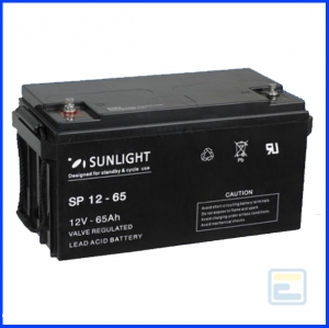 Аккумулятор 12В 65А*ч / SP 12-65 / Sunlight / AGM